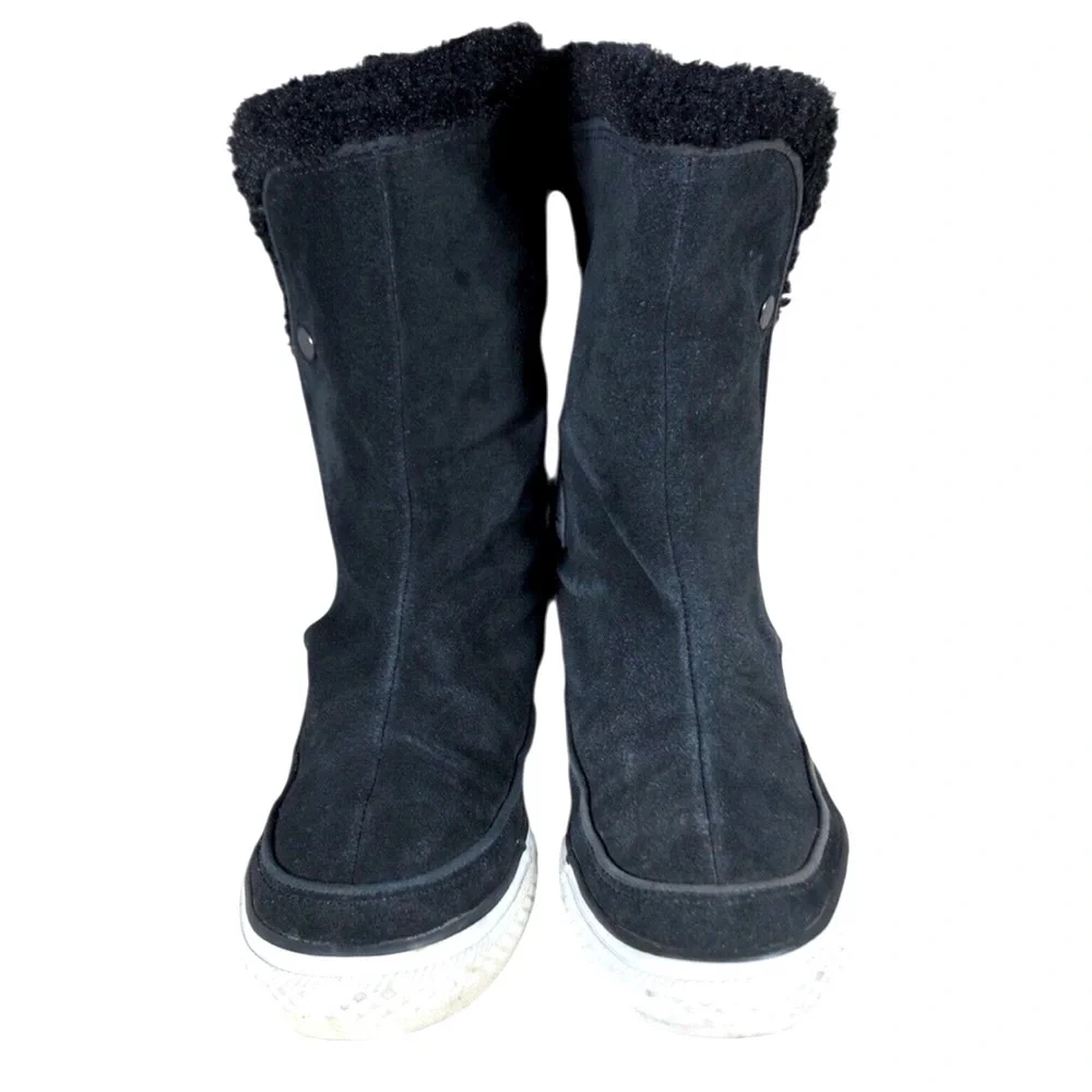 Converse All Star CT Beverly Black Suede Boots Women’s | Sherpa Lined | Sz 6